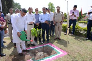 Tree plantation by honourable education & Forest Minister Sh. Kanwarpal