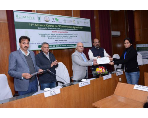 Closing Ceremony of 11th Advance Course on “Conservation Agriculture” by International Maize And Wheat Improvement Center and ICAR-CSSRI