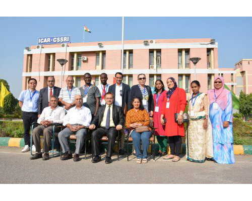 Closing ceremony of 14 days International training for AARDO members organised at ICAR-CSSRI Karnal on 5th November 2019