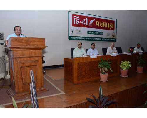 Organized Hindi Pakhwara Samapan Smaroh at ICAR-CSSRI Karnal on 28th September 2021