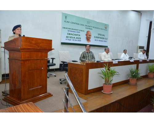 ICAR-Central Soil Salinity Research Institute, Karnal is celebrating the ‘Swachhta Hi Seva Abhiyan’ from 17 September to 02 October, 2025