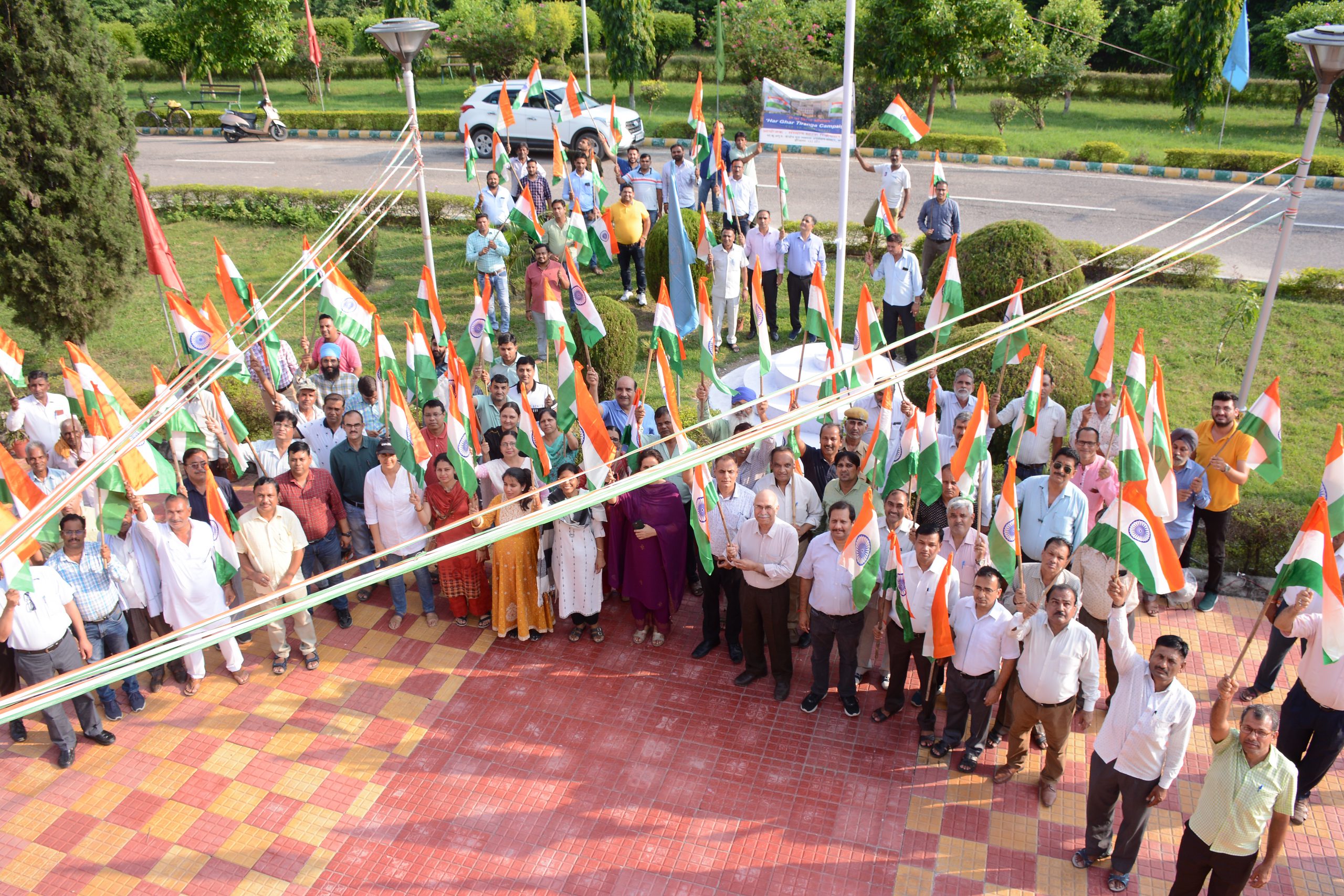 Tringa March at ICAR-CSSRI Karnal under Har Ghar Tringa Campaign